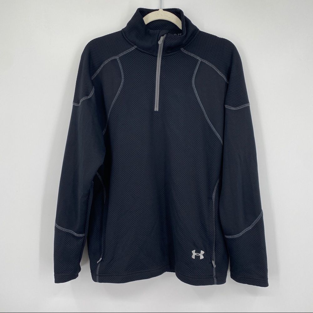 Under Armour Men's Contrast Logo Quarter Zipper Long Sleeves All Season Jacket